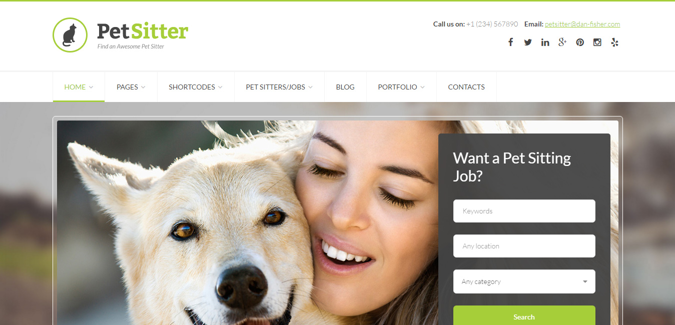 PetSitter - Job Board Responsive WordPress Theme