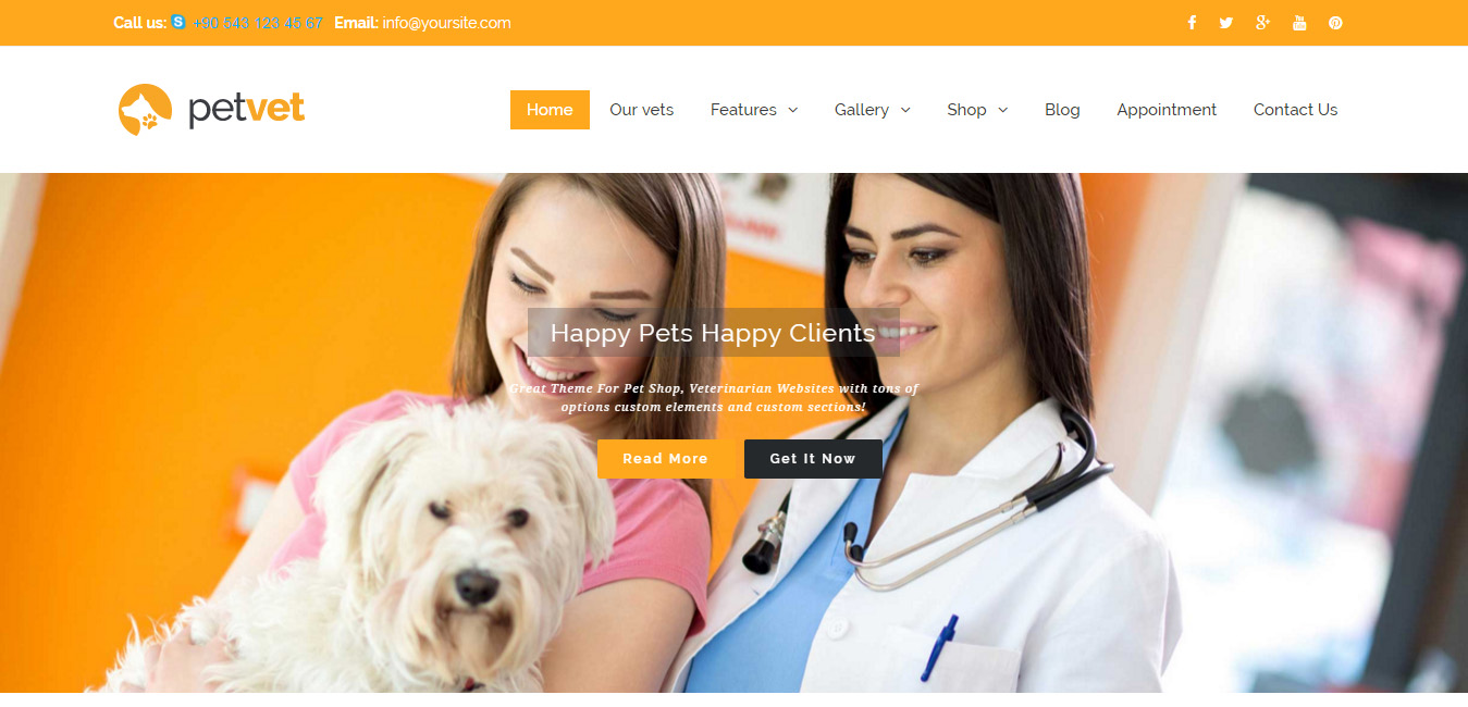 PetVet - Responsive WordPress Theme