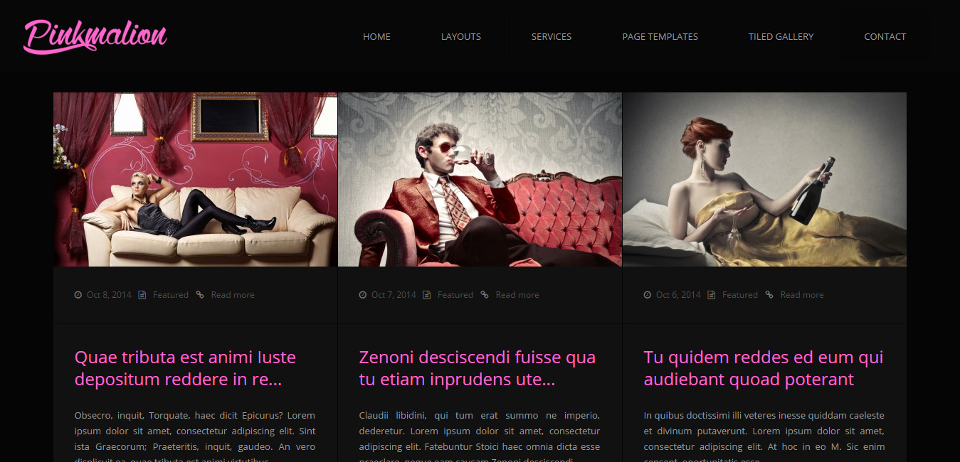 Pinkmalion - Pink WordPress Themes