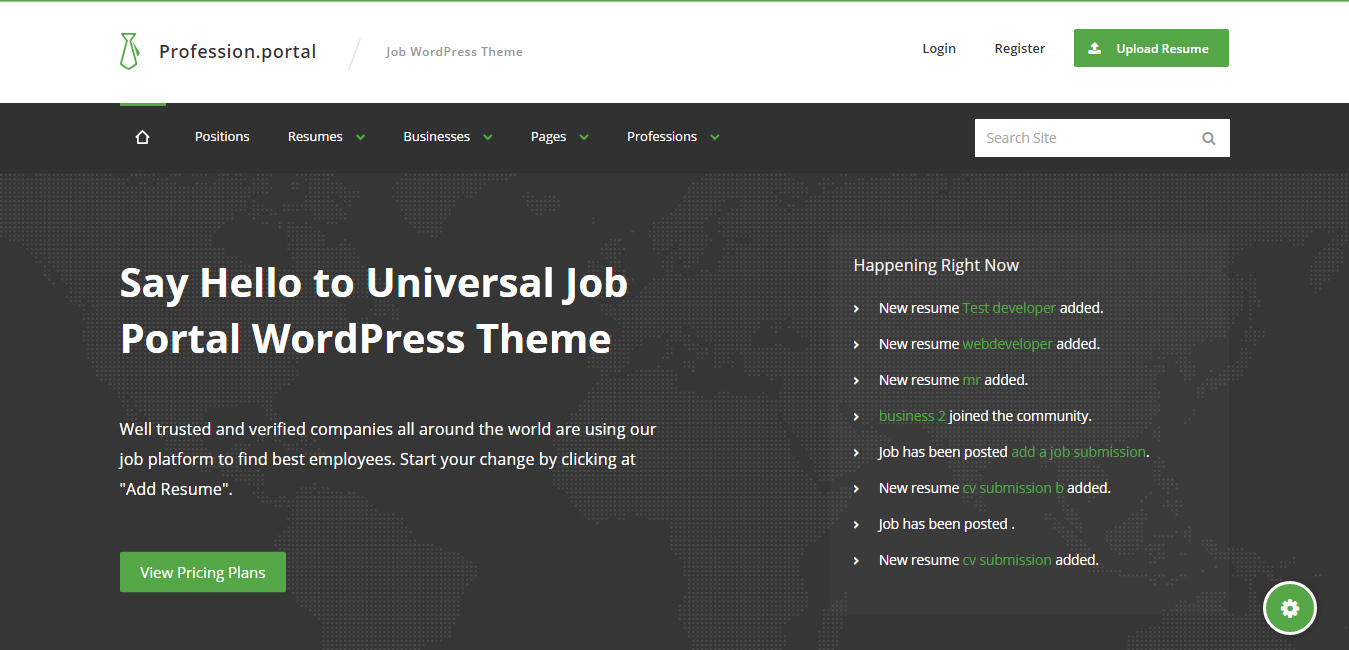 Profession - Job WordPress Theme