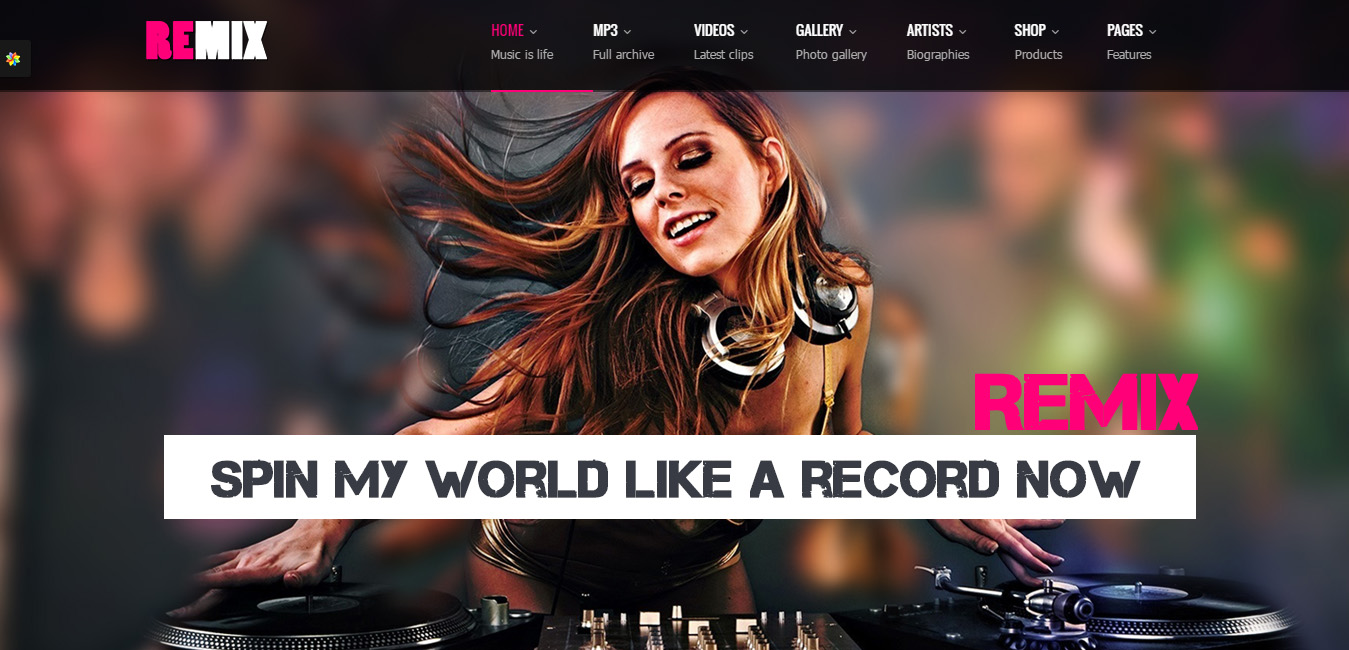 Remix - Music Band Club Party Event WP Theme