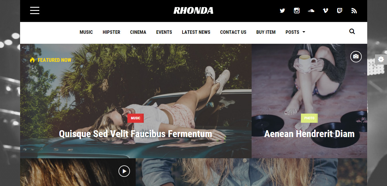 Rhonda - Responsive News WordPress Themes