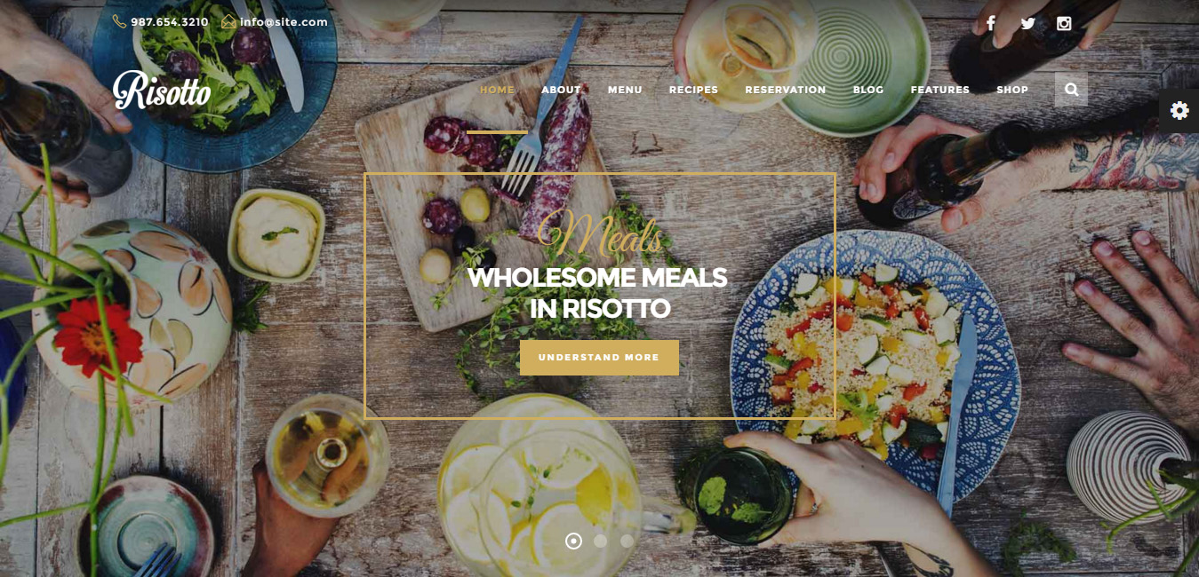 Risotto - WordPress Restaurant & Cafe Theme