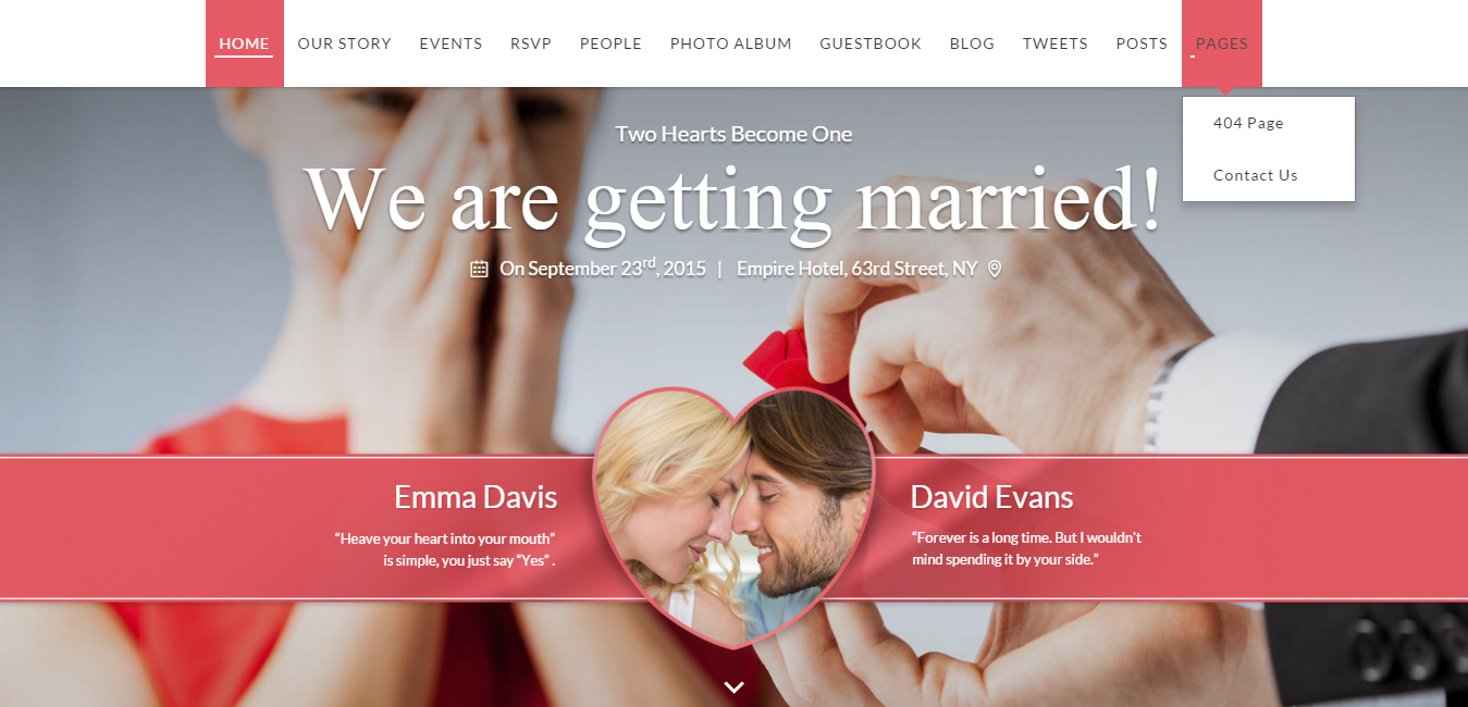 SayYes - WordPress Wedding Theme