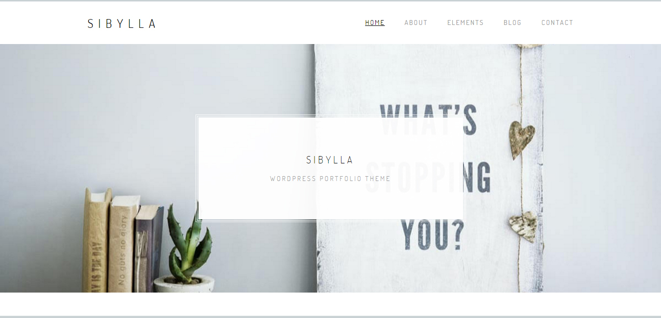 Sibylla - WordPress Portfolio Theme