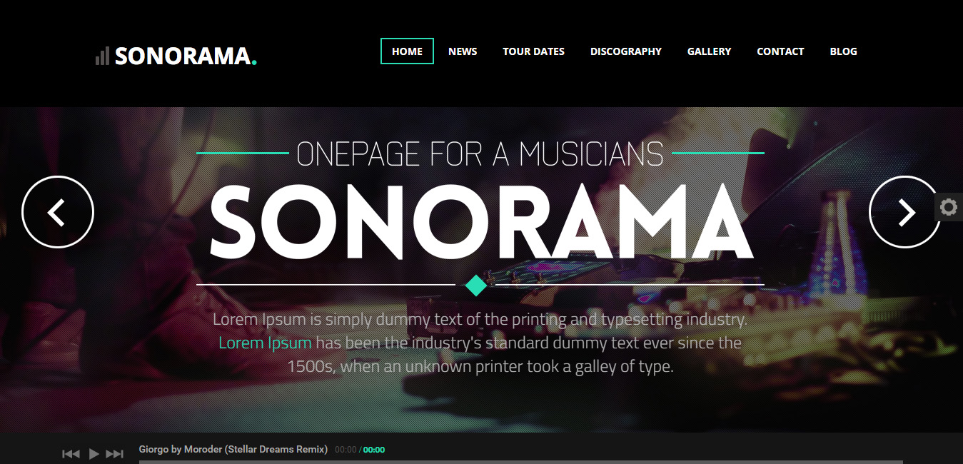 Sonorama - Music Band & Musician WordPress Theme