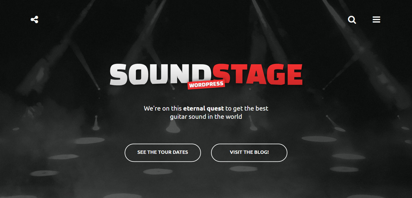 Sound Stage - Music & Bands WordPress Theme