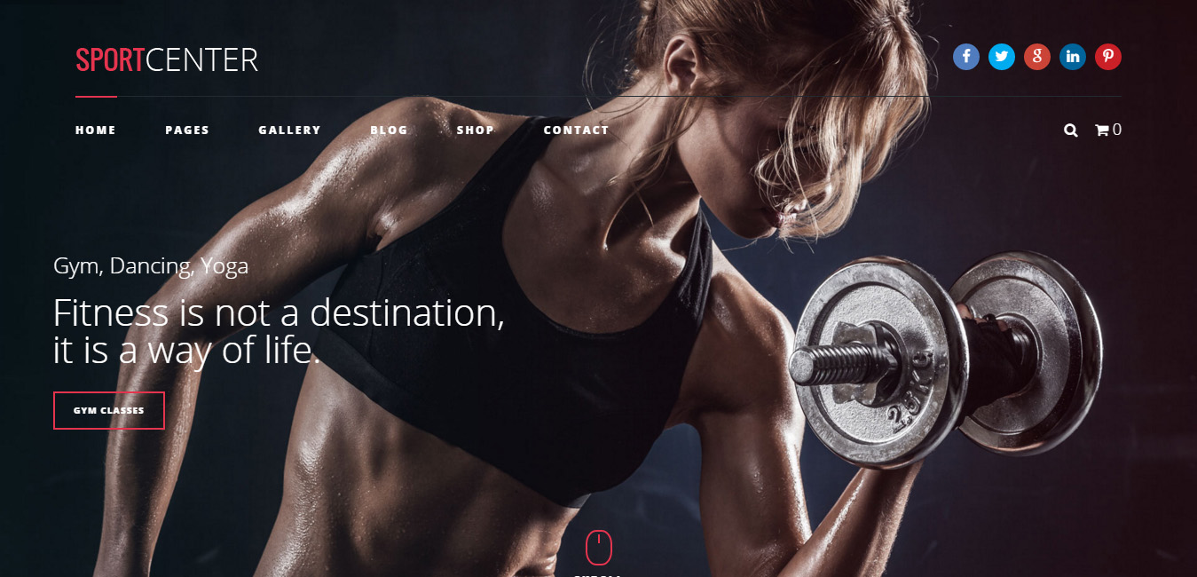 Sport Center - Gym, Yoga & Dance WP Theme