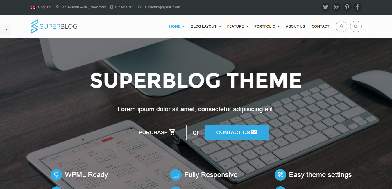 Super Blog - Responsive Timeline WordPress Theme