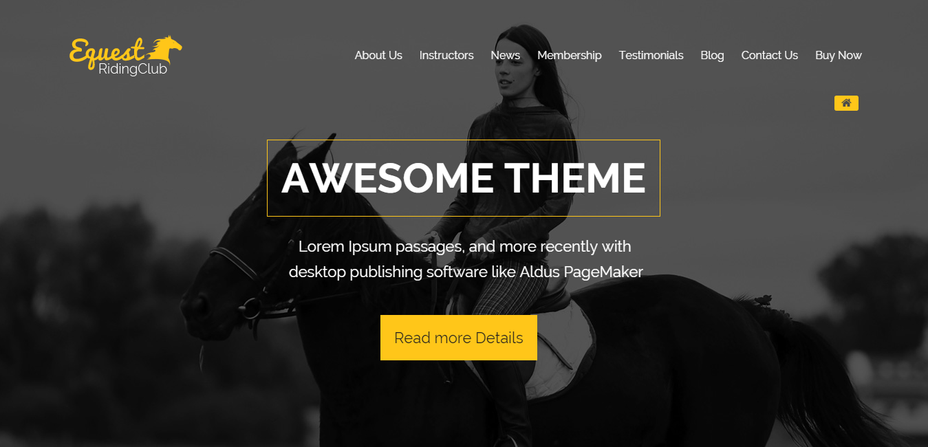 The Equestrian - Multipurpose Responsive WordPress Theme