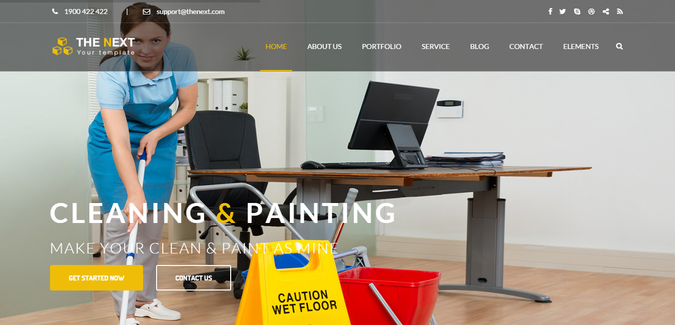 The Next - Cleaning & Painting WordPress Theme