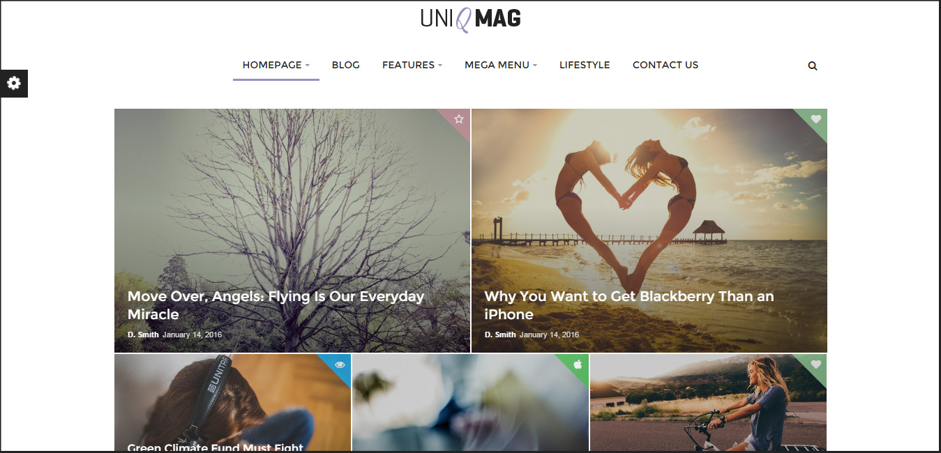 UniqMag - Ease of Publishing News WordPress Theme