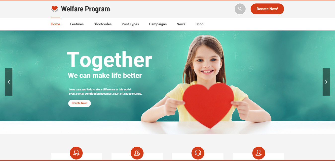 Welfare NGO - Nonprofit Organization Charity Theme