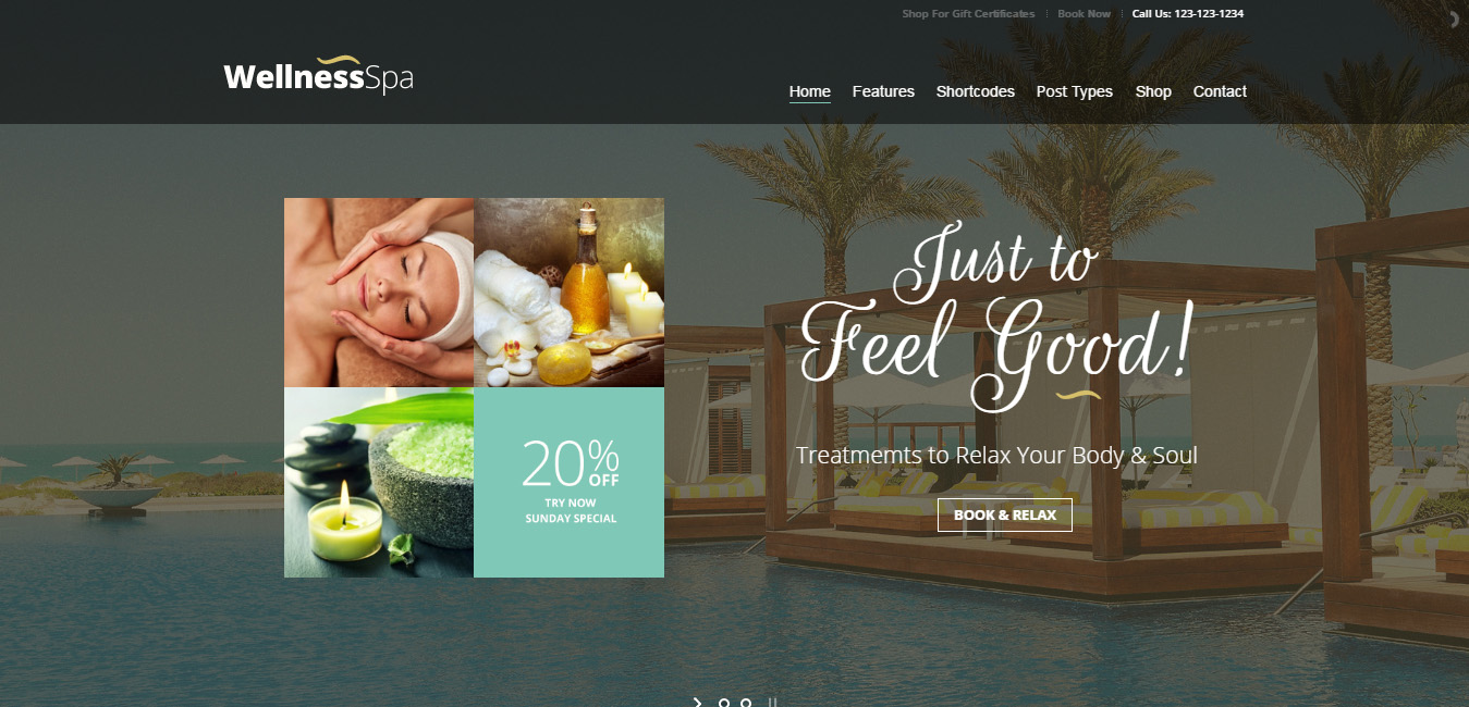 Wellness SPA - Resort, SPA & Beauty Salon WordPress Theme