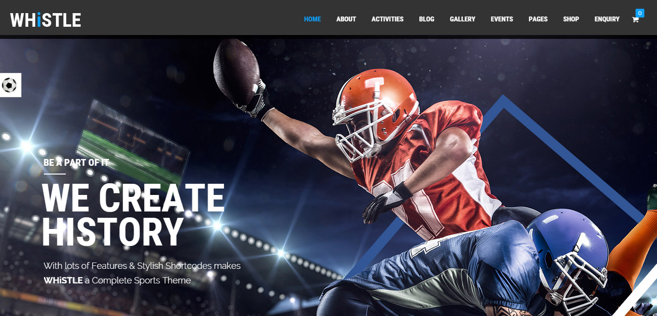 Whistle - Sports WordPress Theme