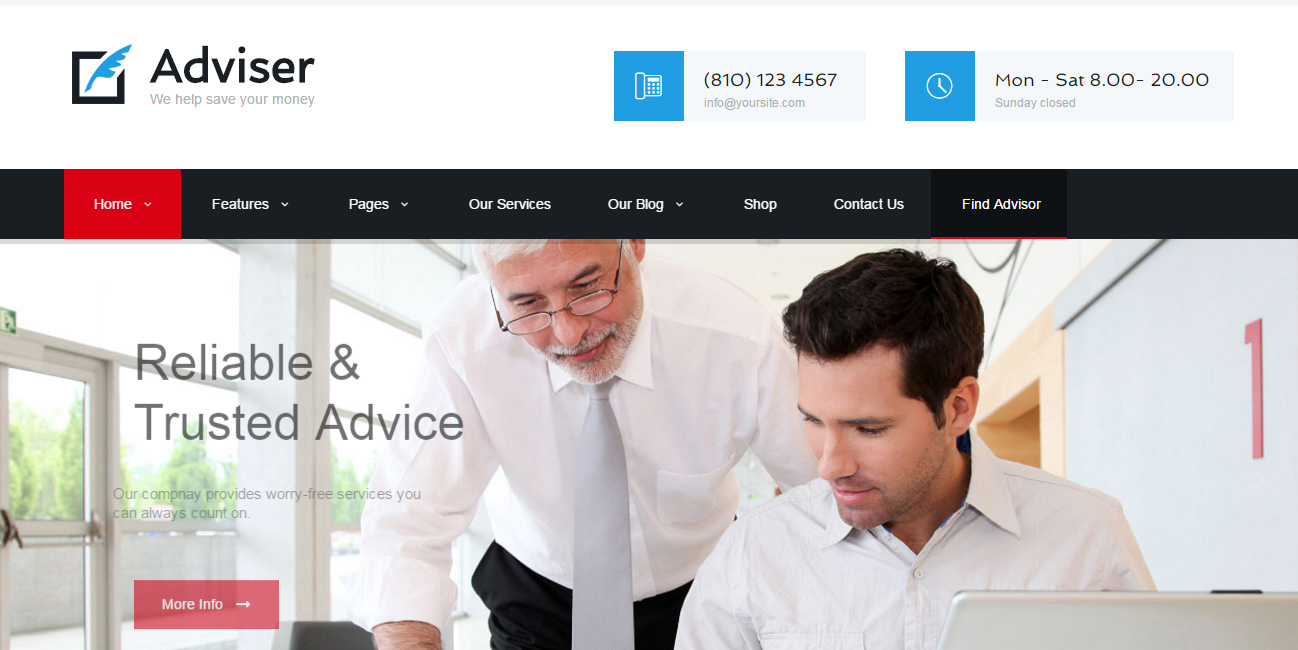 Adviser - Accountant WordPress Themes