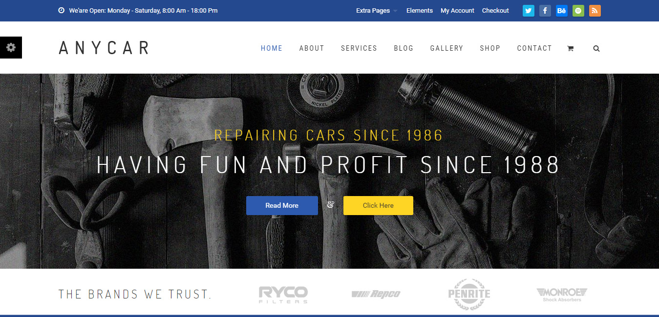 AnyCar - inventory WordPress themes