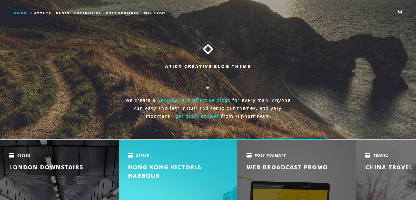 Atica - WordPress Creative Blog Theme