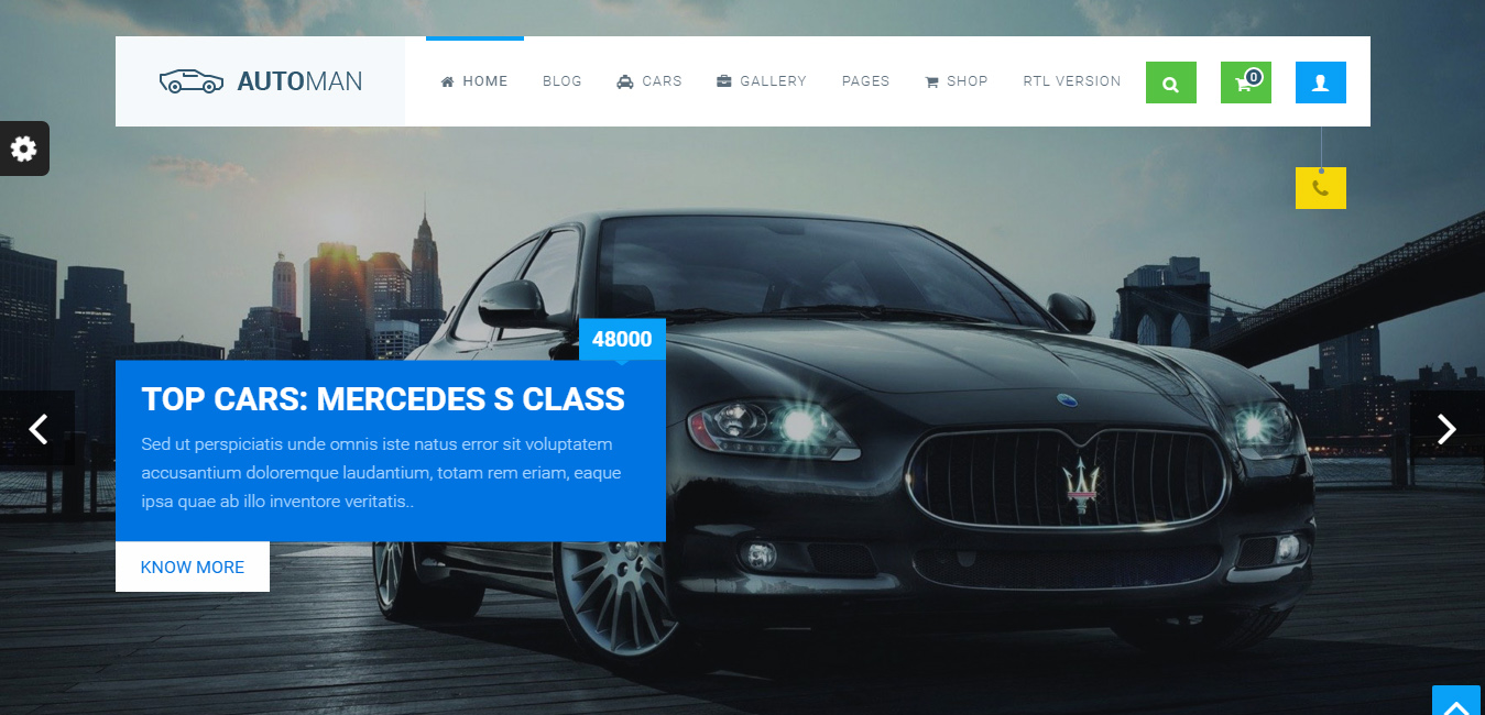 Automan - Advanced Car Dealer WordPress Theme