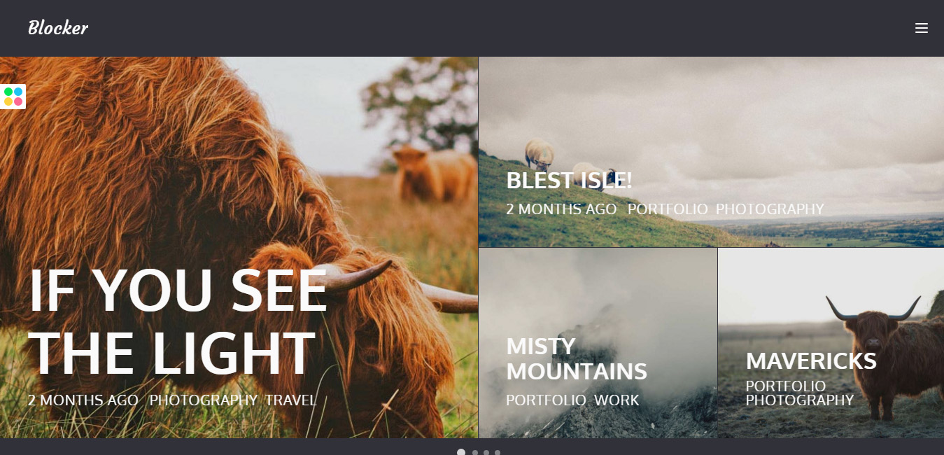 Blocker Responsive Portfolio WordPress Theme