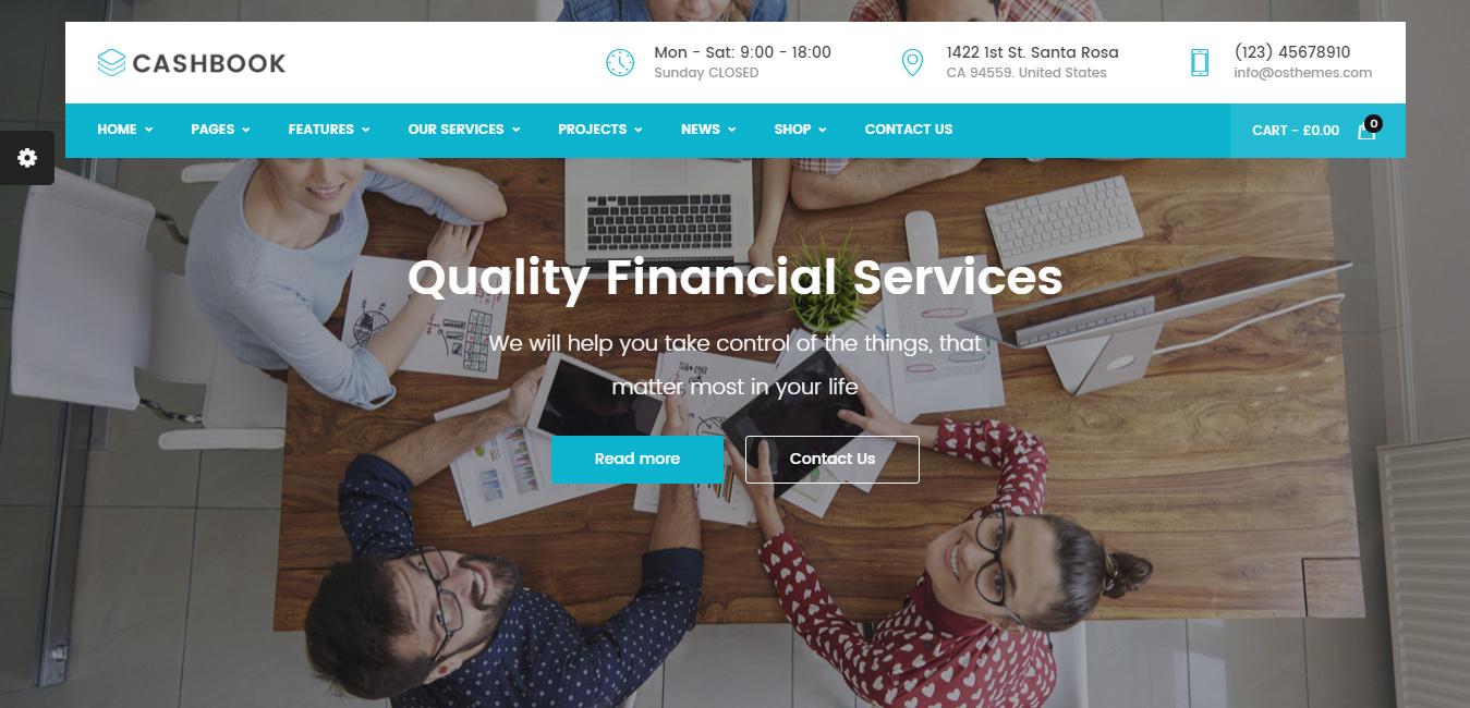 Cashbook - insurance WordPress themes