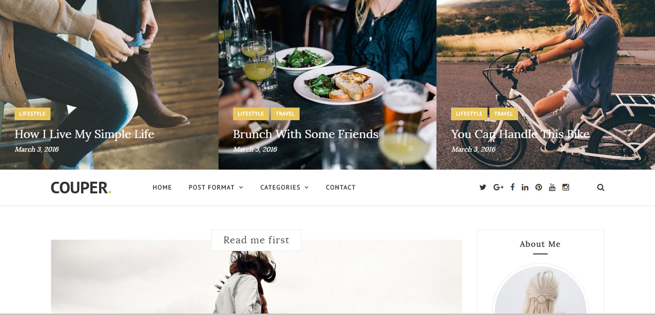 Couper - Responsive Personal Blog Theme