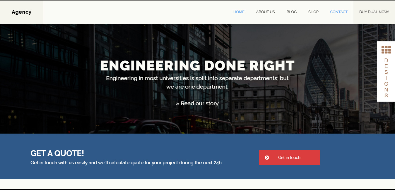 Dual - Business and Nonprofit WordPress Theme