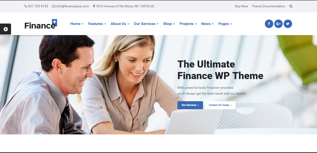 FinancePlus - Business WordPress Theme