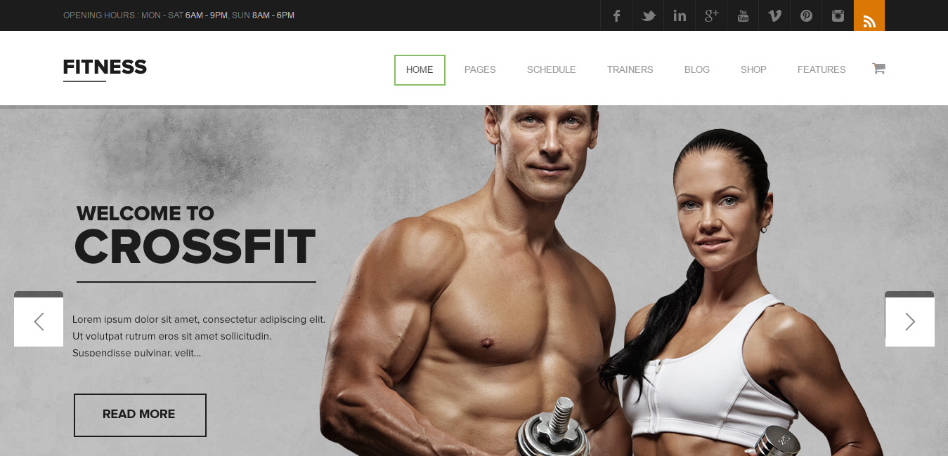 Fitness - Gym WordPress Theme