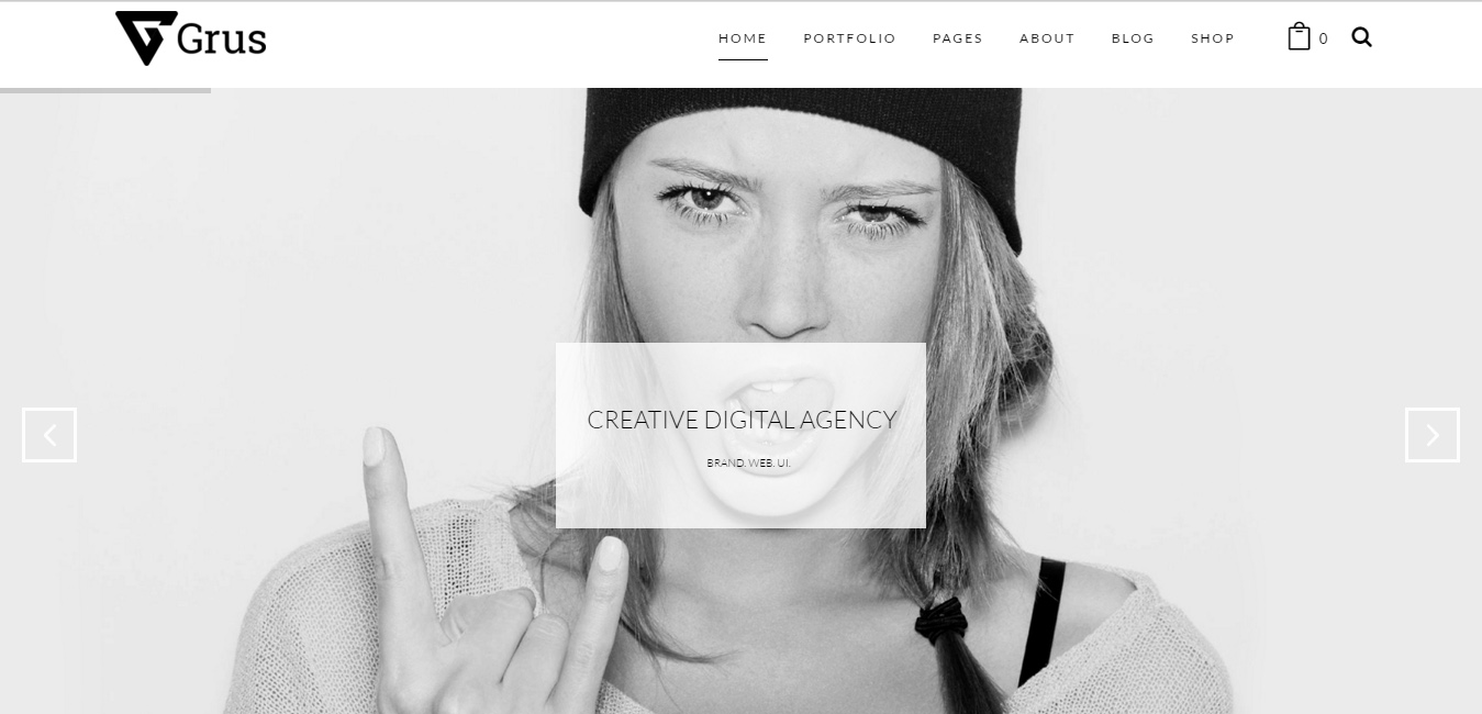 Grus Portfolio WooCommerce for Freelancer & Agency