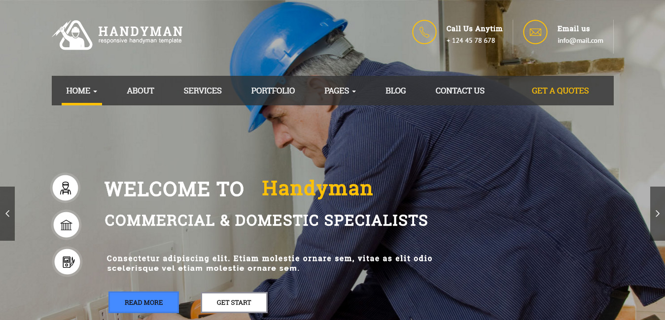 Handyman - Responsive WordPress Theme