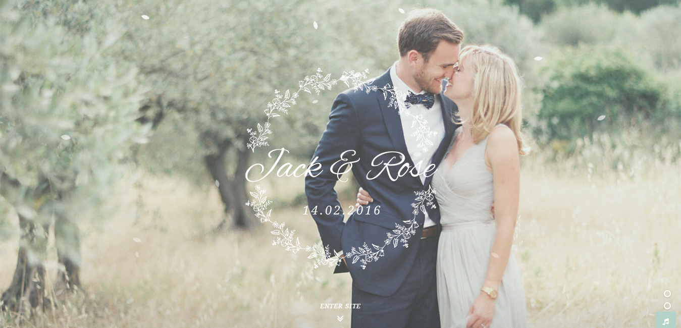 Jack & Rose - WordPress Wedding Theme