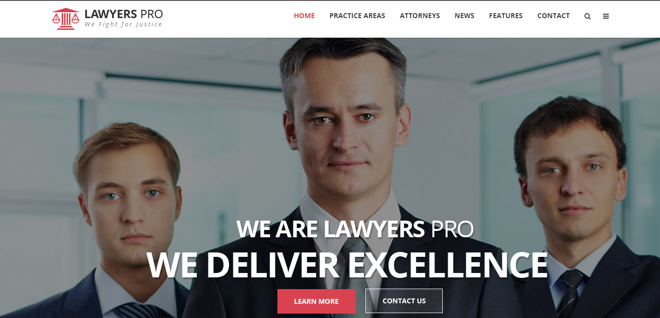 Lawyer Pro - Responsive WordPress Theme