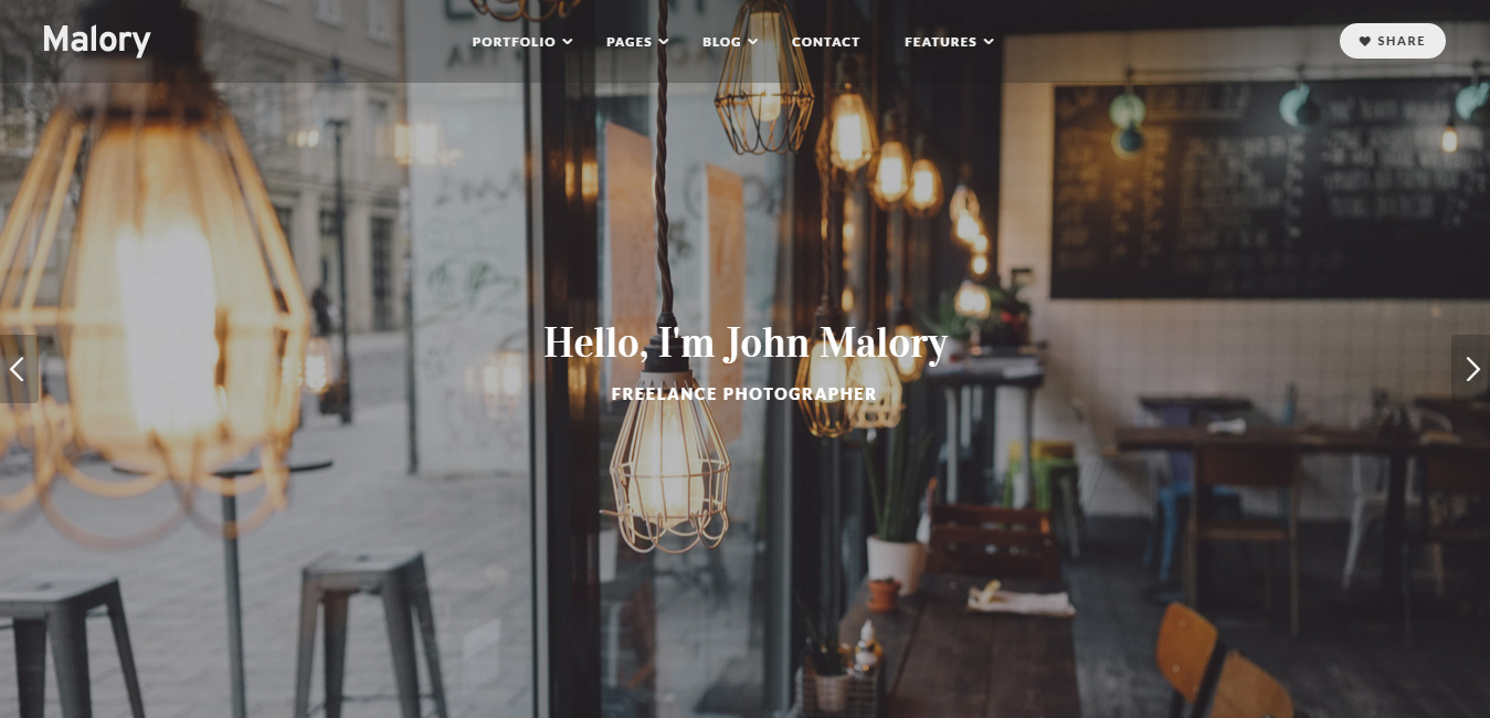 Malory - Photography & Magazine WordPress Theme