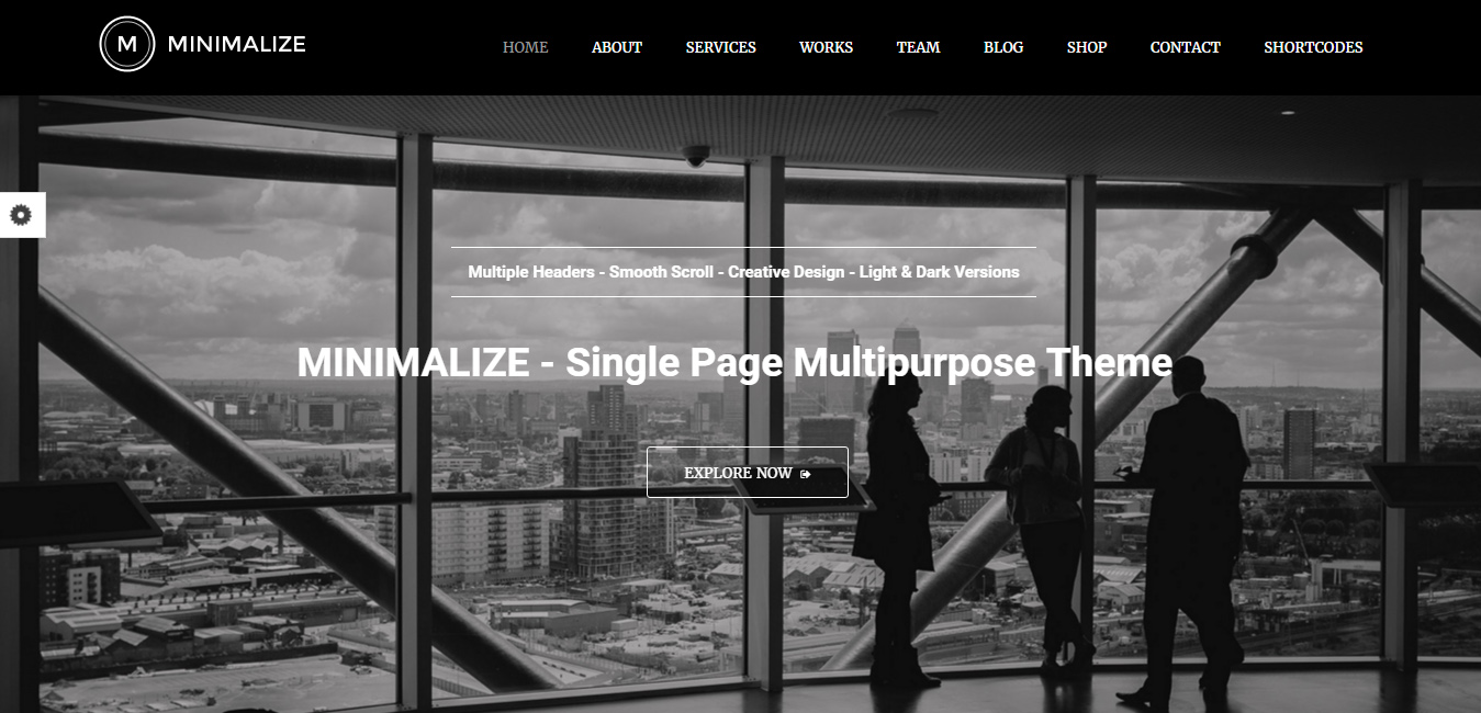 Minimalize Single Page Multi-purpose Theme