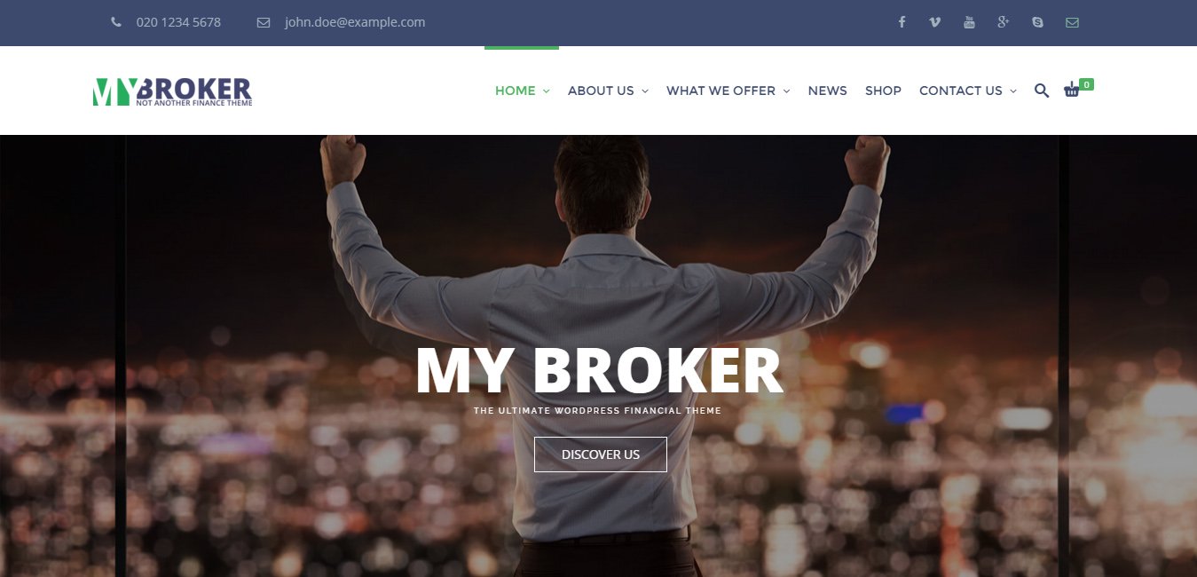 My Broker - Finance WordPress Theme