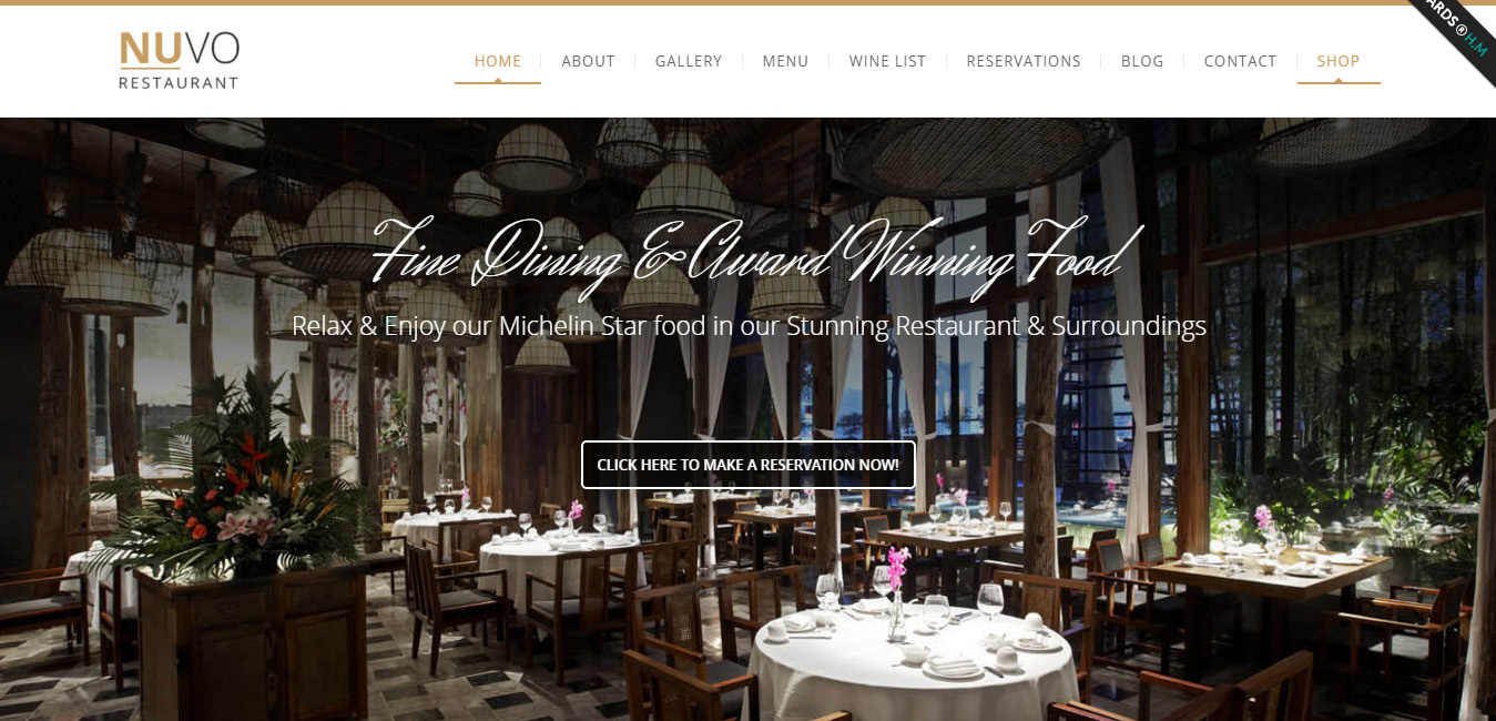 NUVO - Cafe & Restaurant WordPress Theme