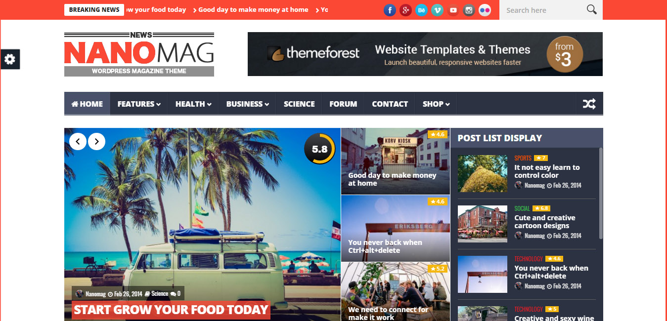 NanoMag - Responsive WP Magazine Theme