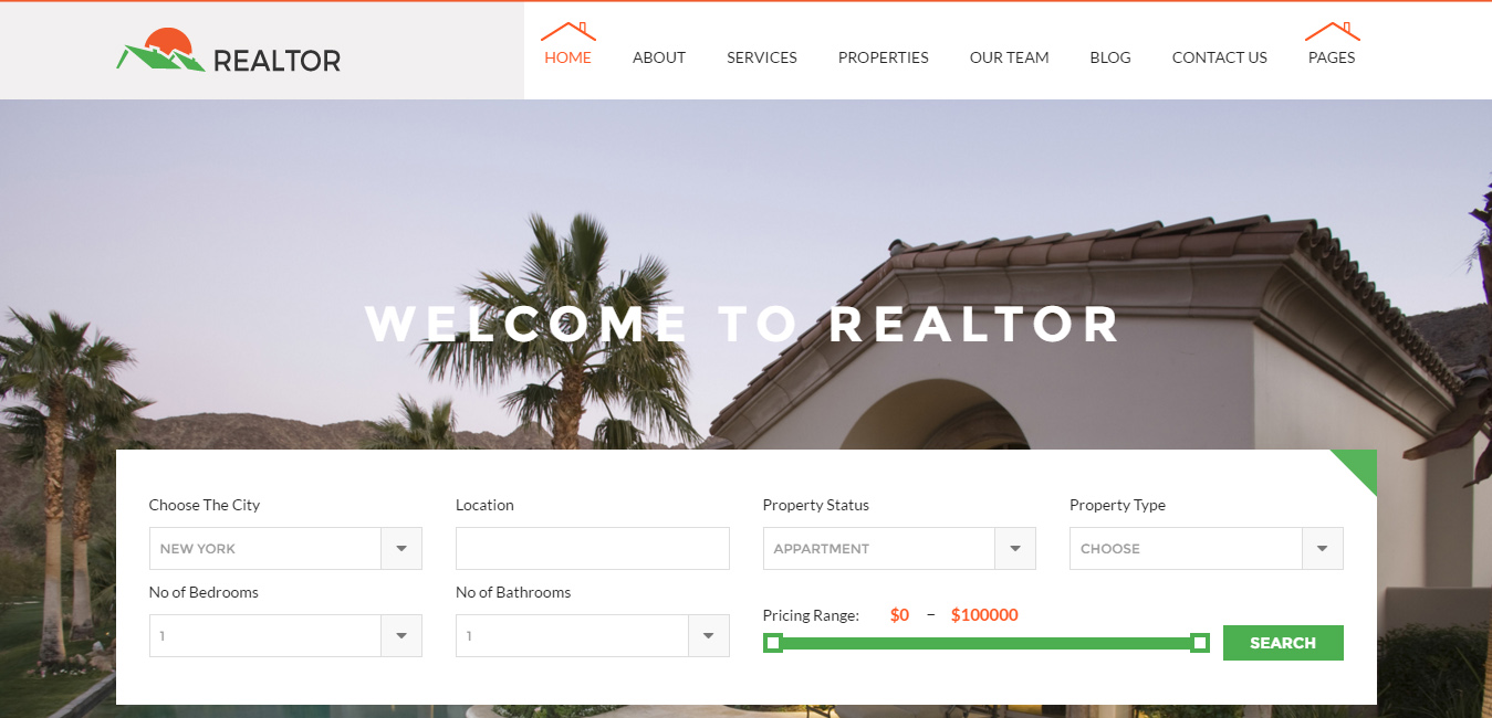 Realtor - Real Estate WordPress Theme