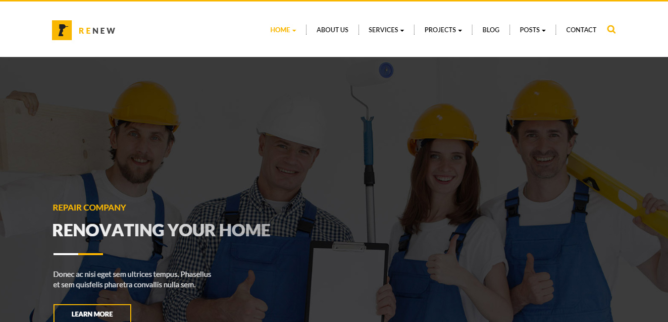 Renew - Building, Construction WordPress Theme