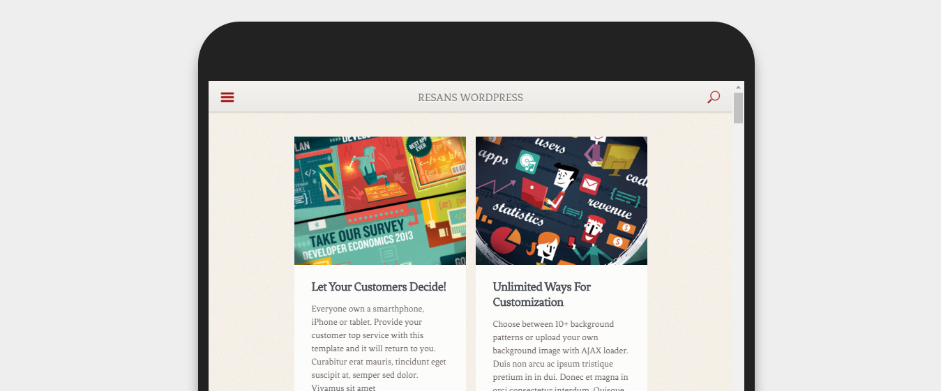 Resans - Tablet Friendly WordPress Themes