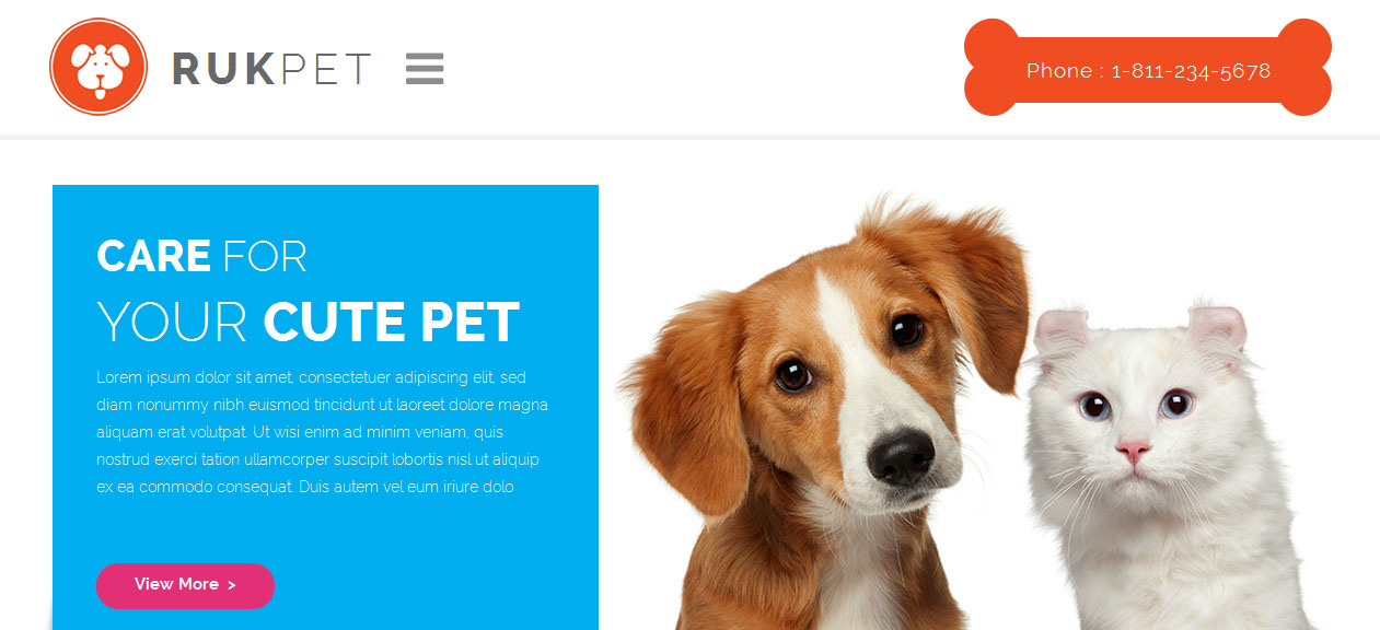 Rukpet - Dog WordPress Themes