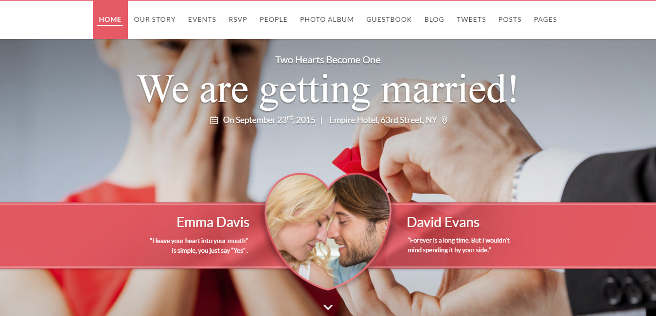 SayYes - WordPress Wedding Theme