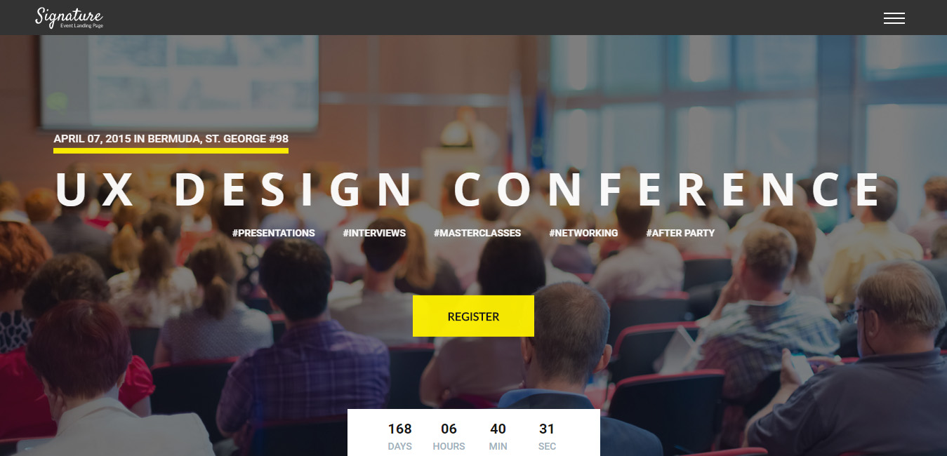 Signature - Conference Event WordPress Theme