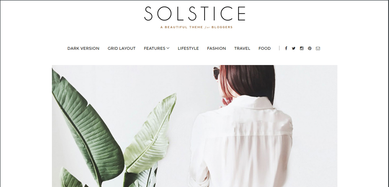 Solstice - contemporary WordPress themes