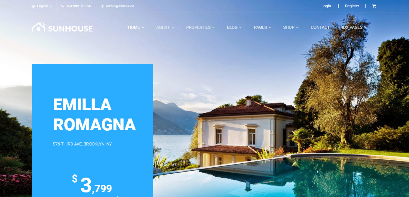 SunHouse - Real Estate WordPress Theme