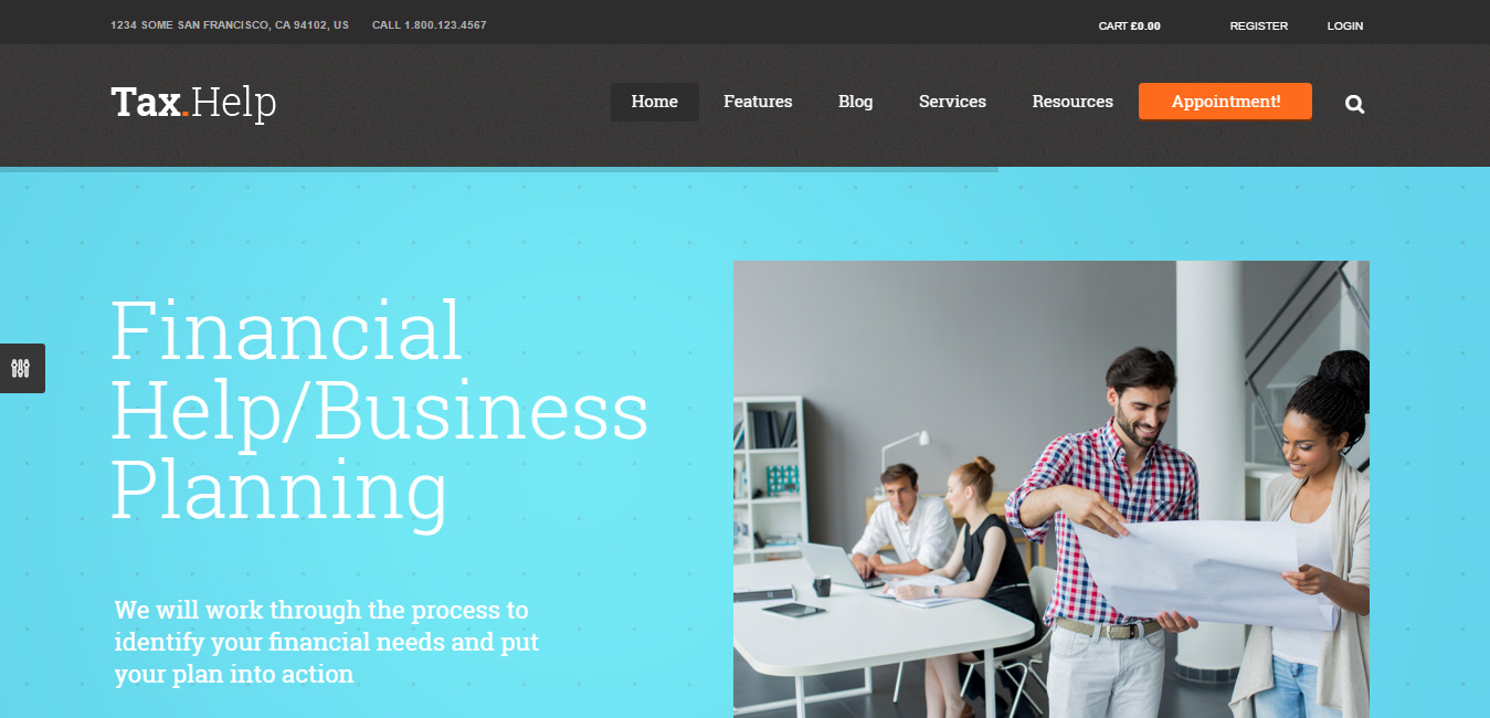 Tax Help - Finance & Accounting WordPress Theme