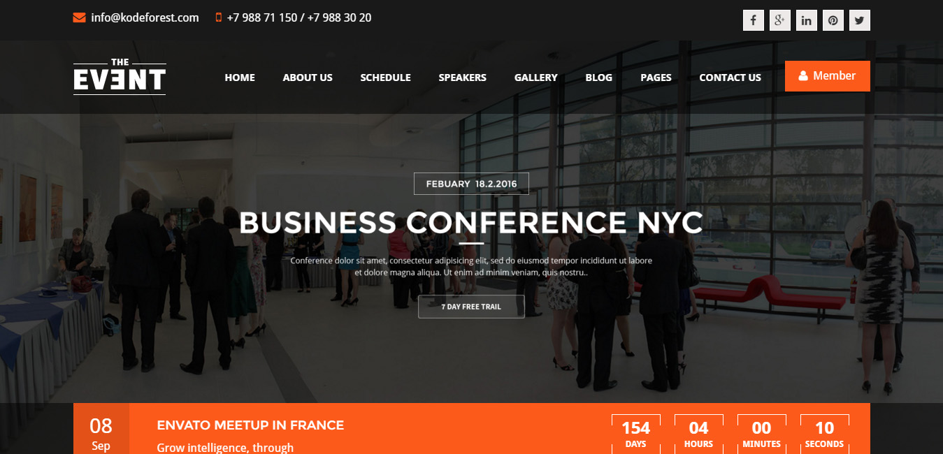 TheEvent - Event Management and Conference WP Theme