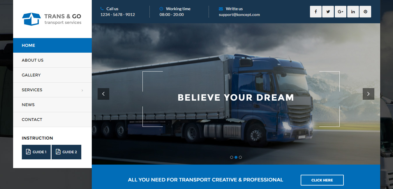 TransGo - Transport & Logistics WordPress Theme