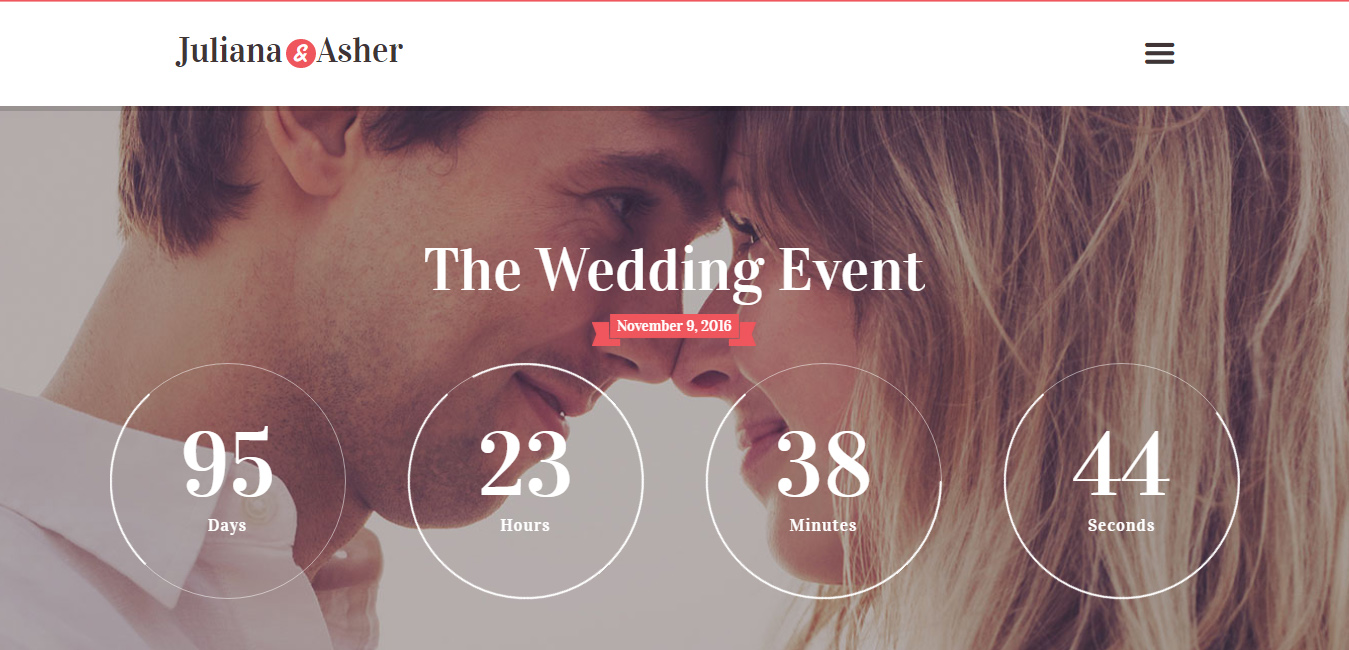 Wedding Day - Event WordPress Theme